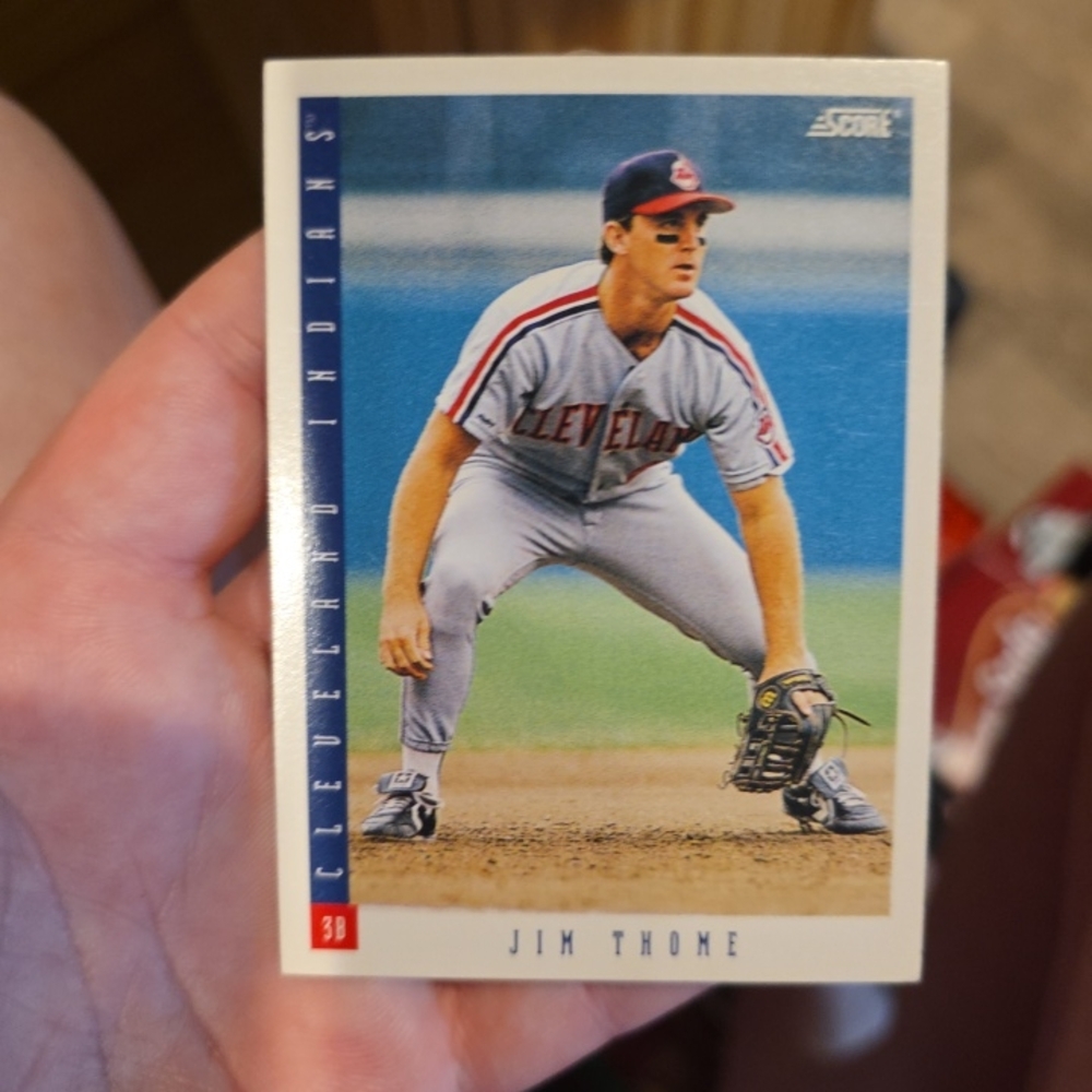 Cleveland Indians Jim Thome Baseball Card